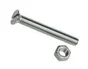 Lot de 8 boulons autofraisée à tête plate fendue en acier, STANDERS, L.50.0 x diam. 4 mm