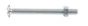 Lot de 8 boulons poêlier en inox, STANDERS, L.20.0 x diam. 6 mm