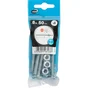 Lot de 6 boulons poêlier en inox, STANDERS, L.50.0 x diam. 6 mm