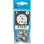 Lot De 8 Ecrous Indesserrable Inox, Diam.8 Mm Standers