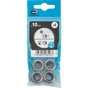 Lot De 4 Ecrous Indesserrable Inox, Diam.10 Mm Standers