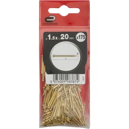 Clous Spécial Béton Acier, Standers Tête Homme, Diam.1.5 X L.20 Mm