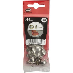 Clous Tapissier Acier, Standers Tête Bombée, Diam.11