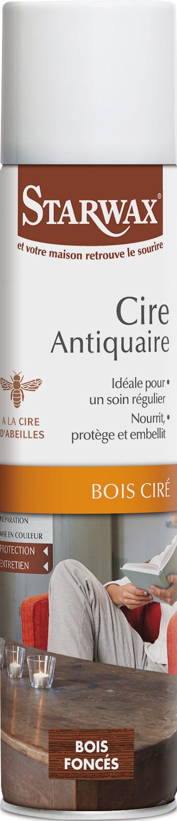 Cire antiquaire bois fonce cire aerosol 0.300 L Starwax