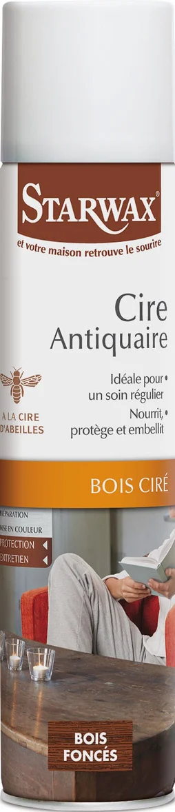 Cire antiquaire bois fonce cire aerosol 0.300 L Starwax