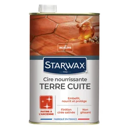 Cire nourissante patine à l'ancienne tomette STARWAX 1 l