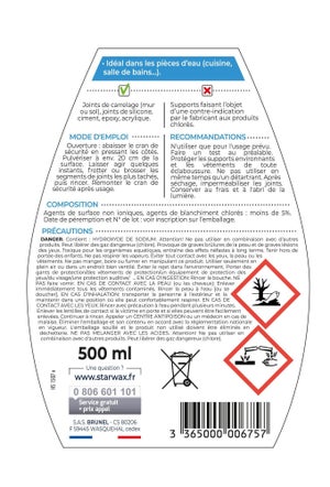 Décrassant Joints Silicone Starwax 0.5 L