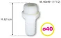 Embout mâle polyamide 40X49 tuyau diam. 40mm