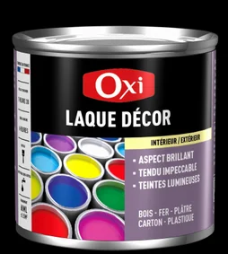 Peinture laquée décor multi-support brillante intérieur et extérieur, 60 ml jaune citron