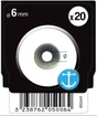 Rondelle large en inox A4 6 S 20
