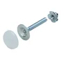 Lot De 2 Vis De Réglage Écrou Acier Zingué Hettich, L.60 Mm