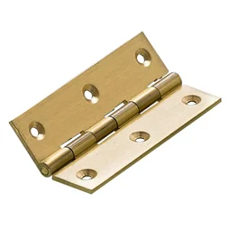Lot De 2 Charnières Universelles Laiton Pour Meuble, L.70 X L.40 Mm