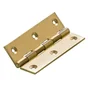 Lot De 2 Charnières Universelles Laiton Pour Meuble, L.70 X L.40 Mm