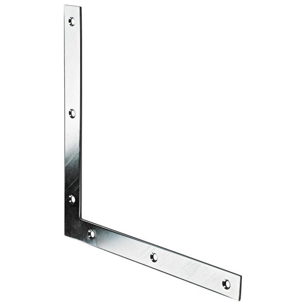 1 Équerre D'Assemblage Plate Acier Zingué Hettich, L.220 Mm