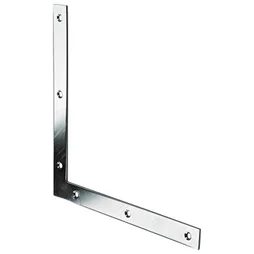 1 Équerre D'Assemblage Plate Acier Zingué Hettich, L.220 Mm