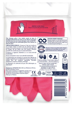 Gants Ménage Confort Spontex Expert, Taille L