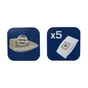 Lot de 5 sacs aspirateur en papier DXS32P pour KARCHER, DEXTER