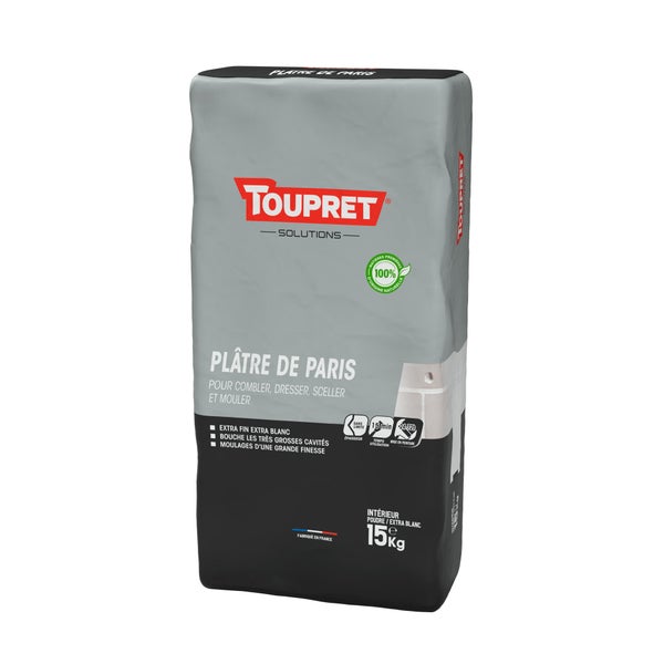 Plâtre Toupret De Paris 15 Kg En Poudre, Pour Mur / Plafond Intérieur