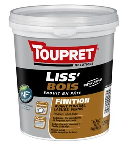 Enduit De Lissage, Liss Bois, Toupret, Blanc 1.25 L