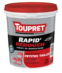 Enduit De Rebouchage Toupret Rapid Rebouch 1.25 Kg En Pâte, Pour Mur / Plafond I
