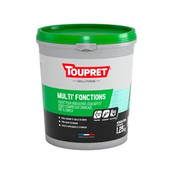 Enduit Multifonction Toupret 1.25 Kg En Pâte, Pour Mur / Plafond Intérieur
