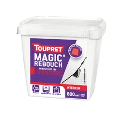 Enduit De Rebouchage Toupret + Spatule 800Ml En Pâte Allégée Pour Mur Et Plafond