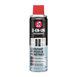 Lubrifiant Porte Et Fenêtre En Aérosol, 250 Ml 3-En-Un Technique