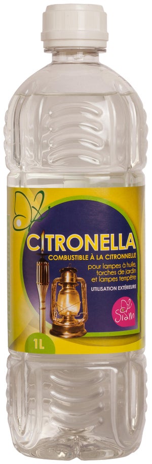 Huile à la citronnelle pour torche et lampe à huile Siam, 1L