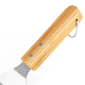 Truelle Spatule En Inox 100x130 Mm – Manche Bois, Pour Plâtre Et Gypse – Marque DECOREX