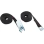 2 sangles à griffes 25mmx5m + 2 Sangles à cliquet 25mmx5m noir premier prix