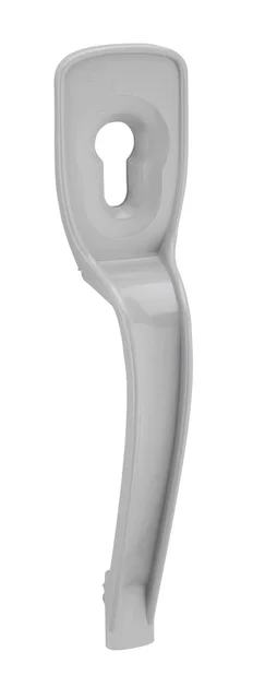 Poignée trou de cylindre pour porte de garage THIRARD gris Long. 24 x larg.5.5cm