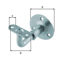Support Rampe Reglable Diametre 60Mm Zinc