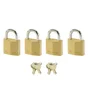 Lot de 4 cadenas à clé MASTER LOCK laiton, l.20 mm