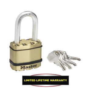 Cadenas à clé acier laminé, MASTER LOCK, l.45 mm