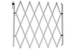 Barrière extensible animaux, bois blanc, NORDLINGER,  L.60 - 110 cm