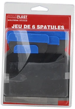 Lot de 6 spatules pour mastic SOLOPLAST