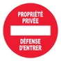 Disque Propriété Privée En Plastique