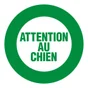 Disque Attention Au Chien En Plastique