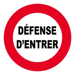 Disque Défense D'Entrer En Plastique