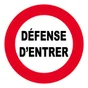Disque Défense D'Entrer En Plastique
