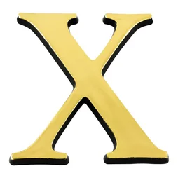 Lettre X En Plastique