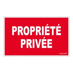 Plaque Propriété Privée En Plastique