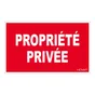 Plaque Propriété Privée En Plastique