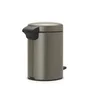 Poubelle de salle de bains 3 l platinum BRABANTIA New icon