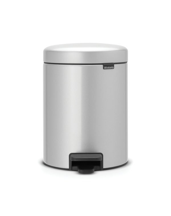 Poubelle de salle de bains 5 l gris métallique BRABANTIA 112904