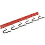 Support 6 Crochets Mottez, H.11 X L.45 X P.1 Cm