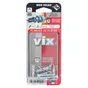 Lot De 4 Chevilles Et Vis À Visser Vix Red Head, Diam.12 X L.30 Mm