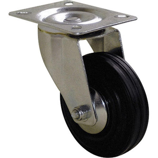Roulette pivotante à platine, diam.65 mm
