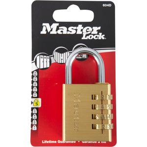 Cadenas À Combinaison Masterlock Laiton, L.40 Mm