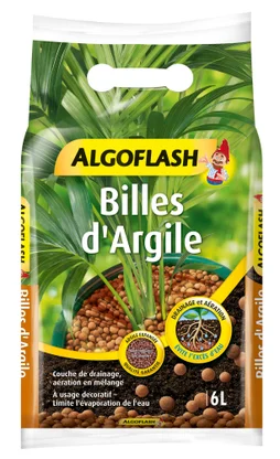 Billes d'argile balcons et terrasses ALGOFLASH 6 L